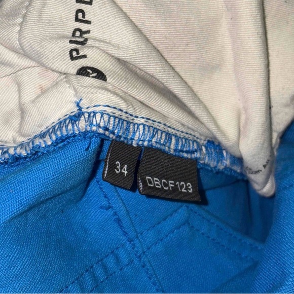 Directoire Crackle Paint Foil purple jeans - Picture 3 of 8